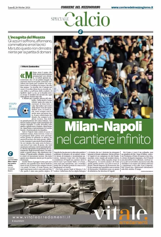 Prima-pagina-corriere del mezzogiorno-del-2024-10-28